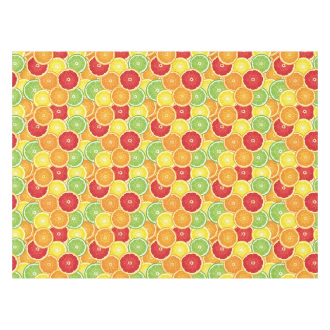 Muster mit Zitrusfrüchten Tischdecke (Vorderseite (Horizontal))