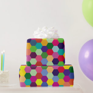 Muster Modern farbenfroh - Modefeder-Hipster Geschenkpapier