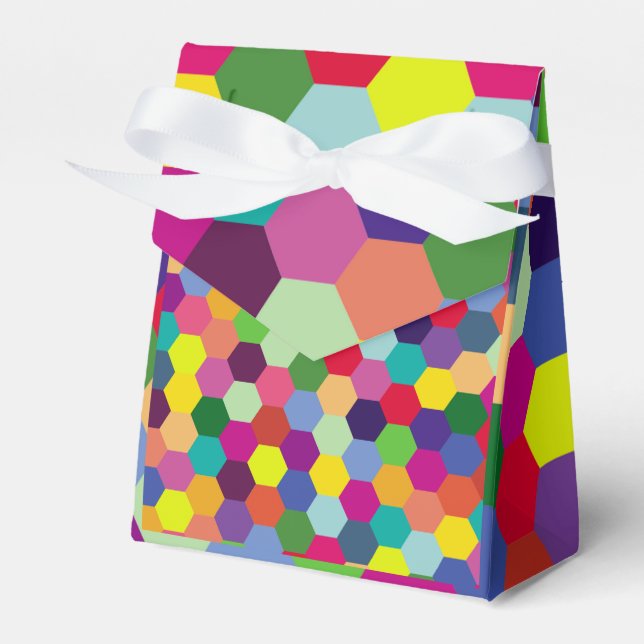 Muster Modern farbenfroh - Modefeder-Hipster Geschenkschachtel (Vorderseite)