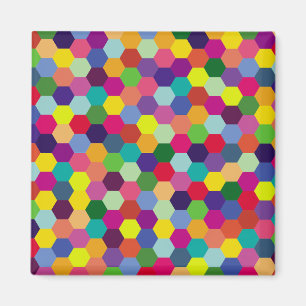 Muster Modern farbenfroh - Modefeder-Hipster Magnet