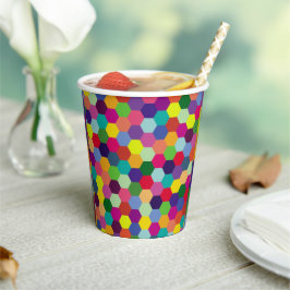 Muster Modern farbenfroh - Modefeder-Hipster Pappbecher