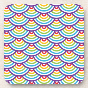 Muster Moderne, stilvolle Geometrie Vintag Getränkeuntersetzer