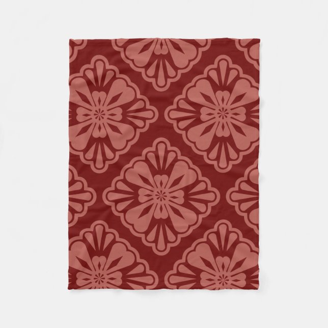 Muster Moderne, stilvolle geometrische Trendy Fleecedecke (Vorderseite)