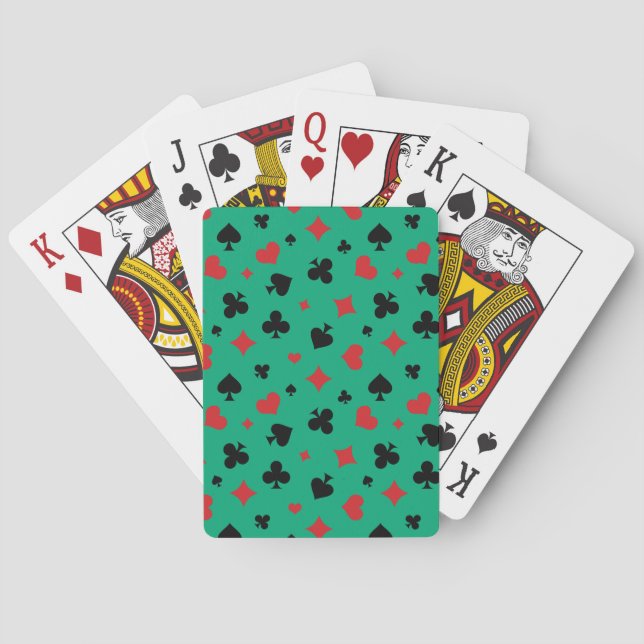 Muster moderner Spielkartensymbole Spielkarten (Rückseite)