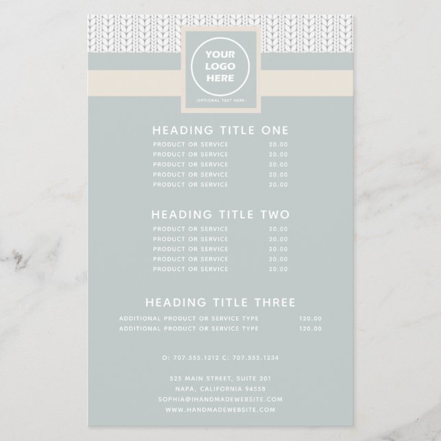 Muster Modernes Berufliches Logo Flyer (Vorne)