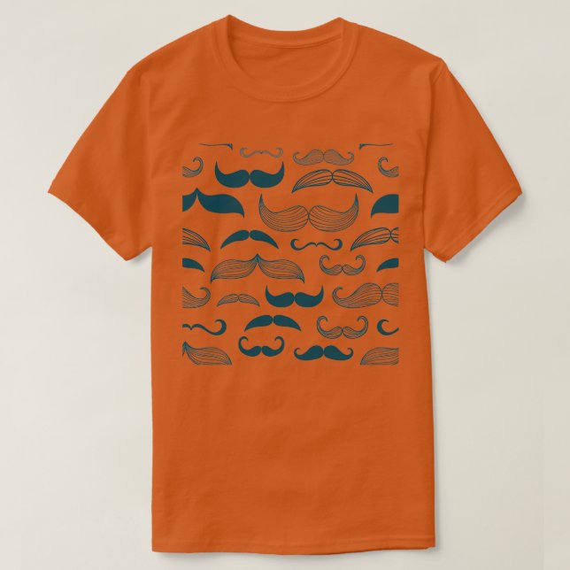 Muster Movember wachsen T-Shirt (Design vorne)