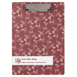 Muster-Muster für Stylist-Modelle Burgundy Pink We Klemmbrett
