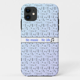 Muster Notenmusik iPhone Case