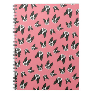 Muster-Notizblock Bostons Terrier - Wassermelone Notizblock