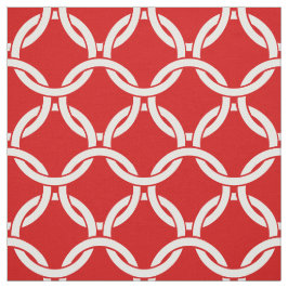 Muster Nr. 1 für rote, weißgebundene Kreise Stoff