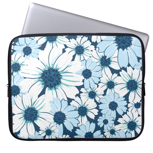Muster ohne Blumen/Textilemuster der Blume, ab Laptopschutzhülle (Vorderseite)