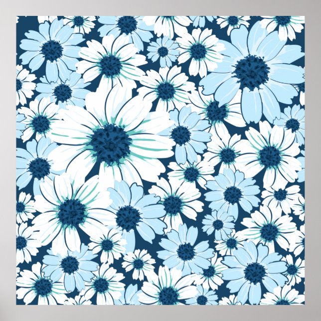 Muster ohne Blumen/Textilemuster der Blume, ab Poster (Vorne)