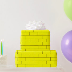 Muster-Papier für gelbe Ziegel Geschenkpapier