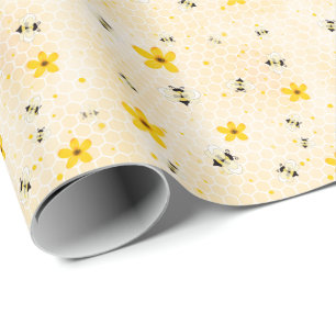 Muster-Papier für moderne Frühlingsblumen Geschenkpapier