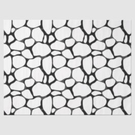 Muster-Papier für schwarze und weiße Giraffen Seidenpapier