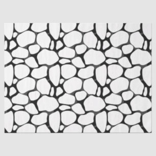 Muster-Papier für schwarze und weiße Giraffen Seidenpapier