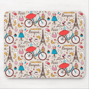 Muster Paris Frankreich Mousepad