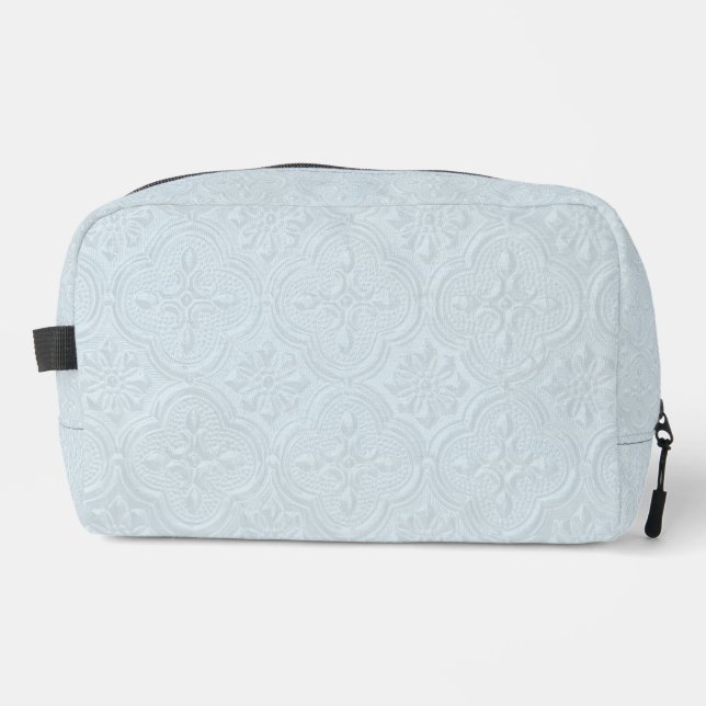 Muster Pastel Blue Flowers Waschbeutel (Vorderseite)