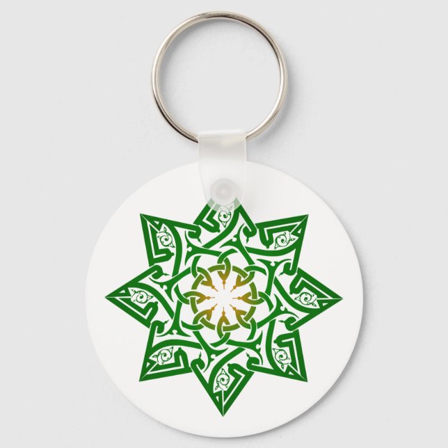 Muster pattern ornament arabisch arabic schlüsselanhänger (Vorderseite)