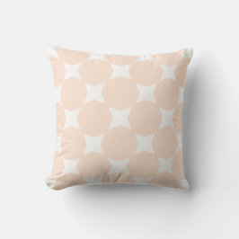 Muster Peach Pastell & White Star Kissen