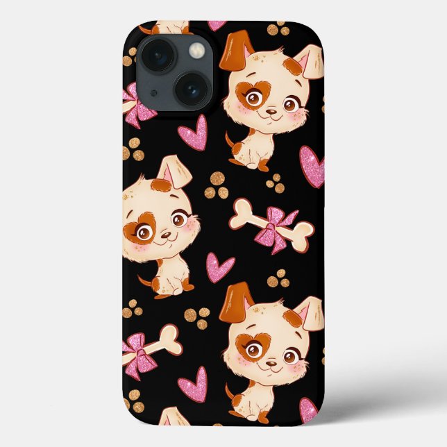 Muster Pets Niedlich Funny Puppy Lover Case-Mate iPhone Hülle (Rückseite)