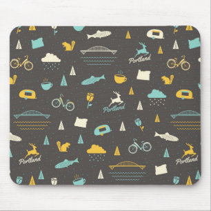 Muster Portlands, Oregon Mousepad