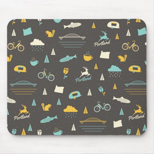 Muster Portlands, Oregon Mousepad (Vorne)