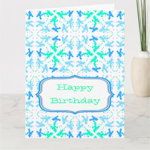 Muster Pudel Grußkarte Karte