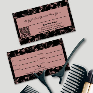 Muster QR Code Geschenkgutschein für Chic Hair Too