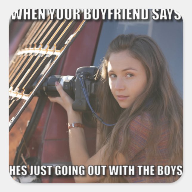 Muster Quadratischer Aufkleber (Vorderseite)