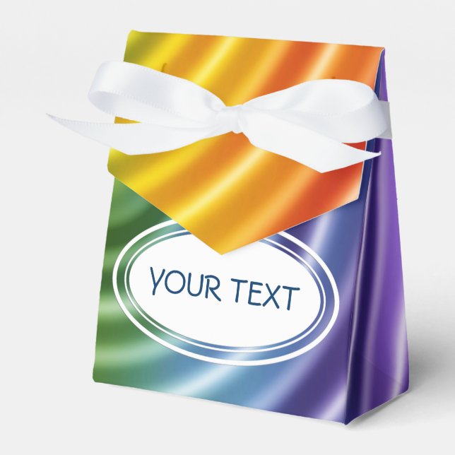 Muster - Regenbogenarme + Ihr Text Geschenkschachtel (Vorderseite)