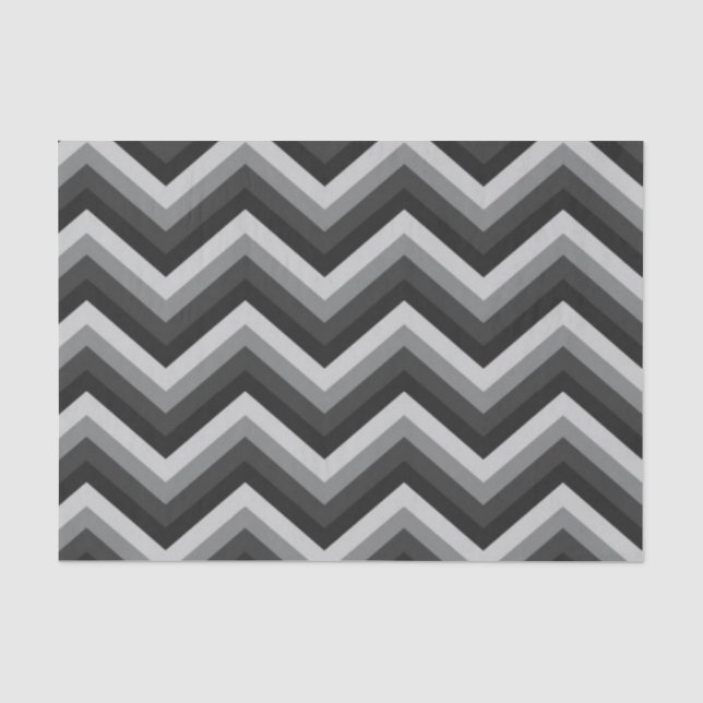 Muster Retro Zick-Zack-Chevron Seidenpapier (Vorderseite)