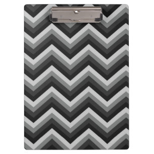 Muster Retro Zickzack-Chevron Klemmbrett