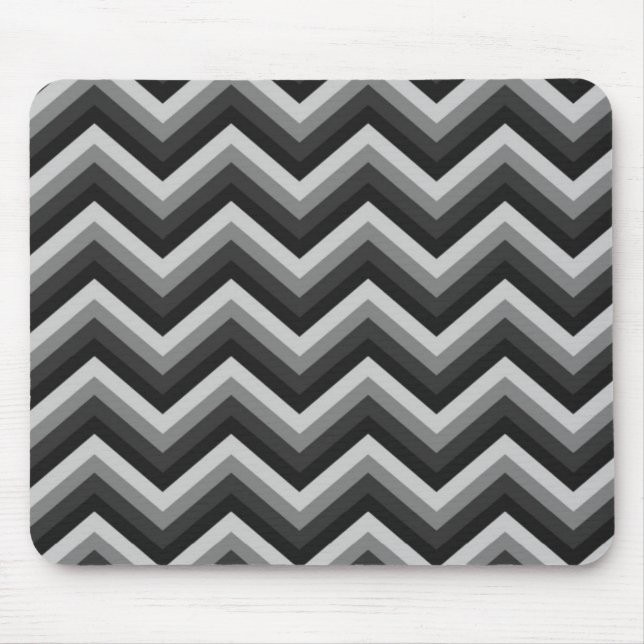 Muster Retro Zickzack-Chevron Mousepad (Vorne)