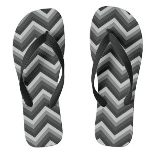 Muster-Retro Zickzack Zickzack Flip Flops