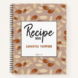 Muster-Rezepte für individuelle Erdnüsse Leere Koc Notizbuch