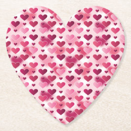 Muster rosa Herzen Untersetzer