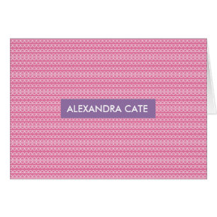 Muster-rosa Mitteilung Notecard