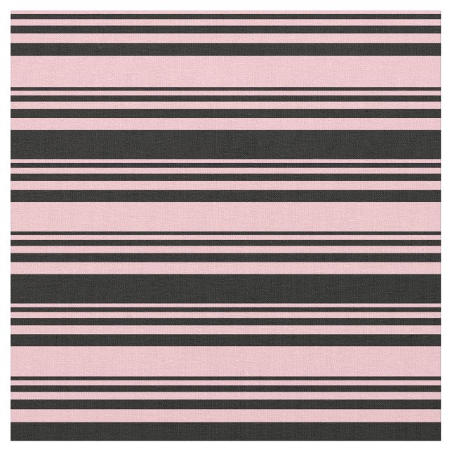 Muster rosa und schwarz farbige Linien Stoff (Nahaufnahme)