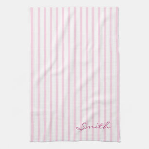 Muster Rosa und Weiße Streifen Küchentuch