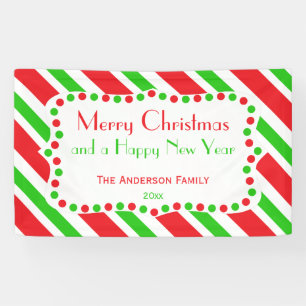 Muster Rot und Grün Banner