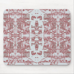 Muster Rot und Silber Mousepad