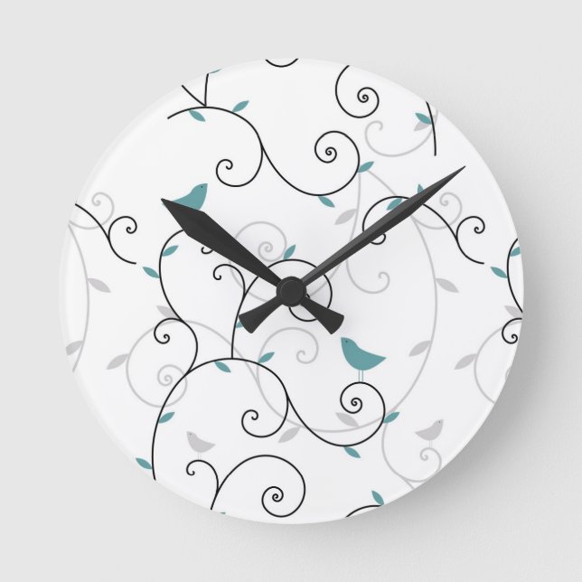 Muster Runde Wanduhr (Vorderseite)