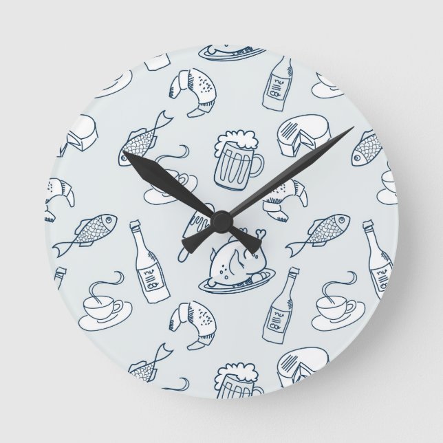 Muster Runde Wanduhr (Vorderseite)