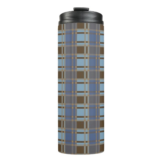 Muster "Rustic Kariert Elegance" Thermosbecher (Vorderseite)