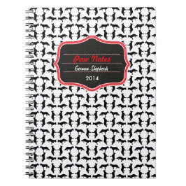 Muster Schäferhund Notizblock