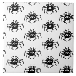 Muster schwarz-weiß fliese