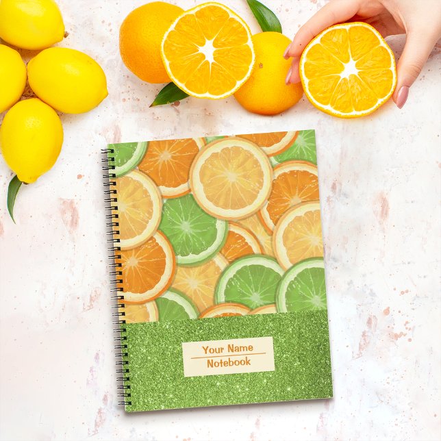 Muster Slices Orange Notebook Notizbuch (Pattern Slices Orange Notebook
)