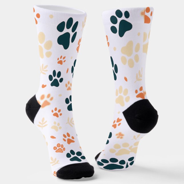 Muster-Socken für Paw Print und Leaf Socken (Gewinkelt)