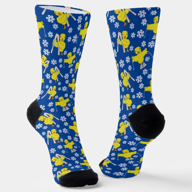 Muster-Socken für Ski Chick Socken (Gewinkelt)